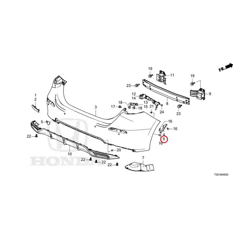 [NEW] JDM HONDA CIVIC FL4 2023 Rear Bumper GENUINE OEM - Image 15