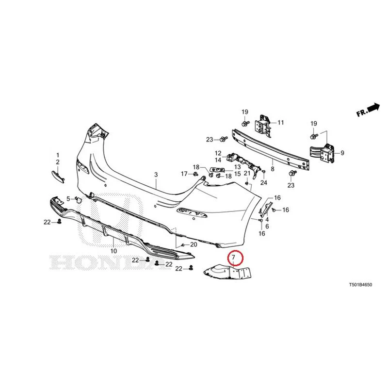 [NEW] JDM HONDA CIVIC FL4 2023 Rear Bumper GENUINE OEM - Image 16
