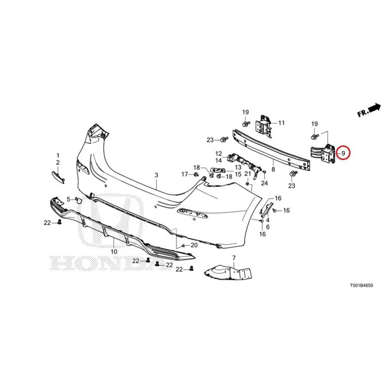 [NEW] JDM HONDA CIVIC FL4 2023 Rear Bumper GENUINE OEM - Image 18