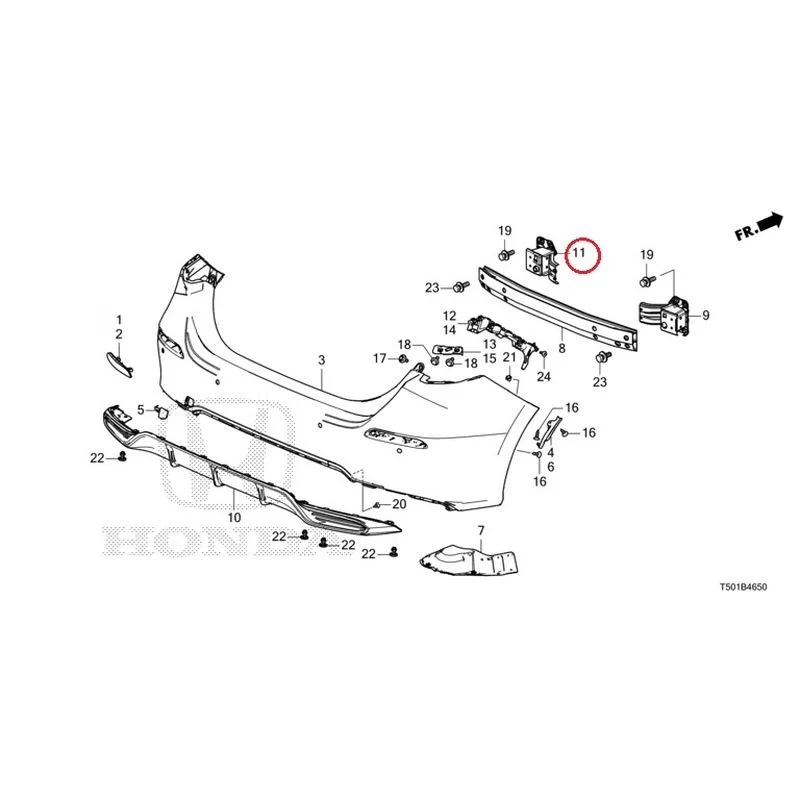 [NEW] JDM HONDA CIVIC FL4 2023 Rear Bumper GENUINE OEM - Image 20