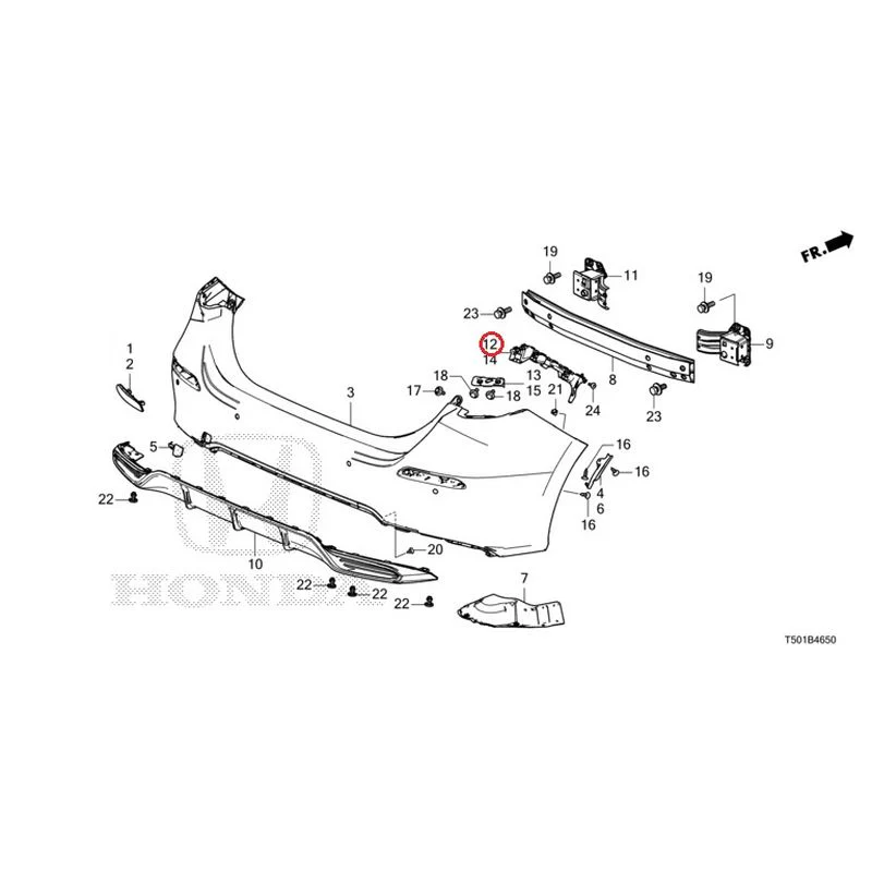 [NEW] JDM HONDA CIVIC FL4 2023 Rear Bumper GENUINE OEM - Image 21