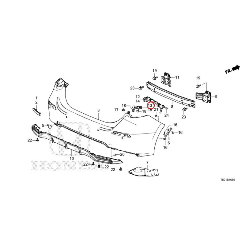 [NEW] JDM HONDA CIVIC FL4 2023 Rear Bumper GENUINE OEM - Image 22