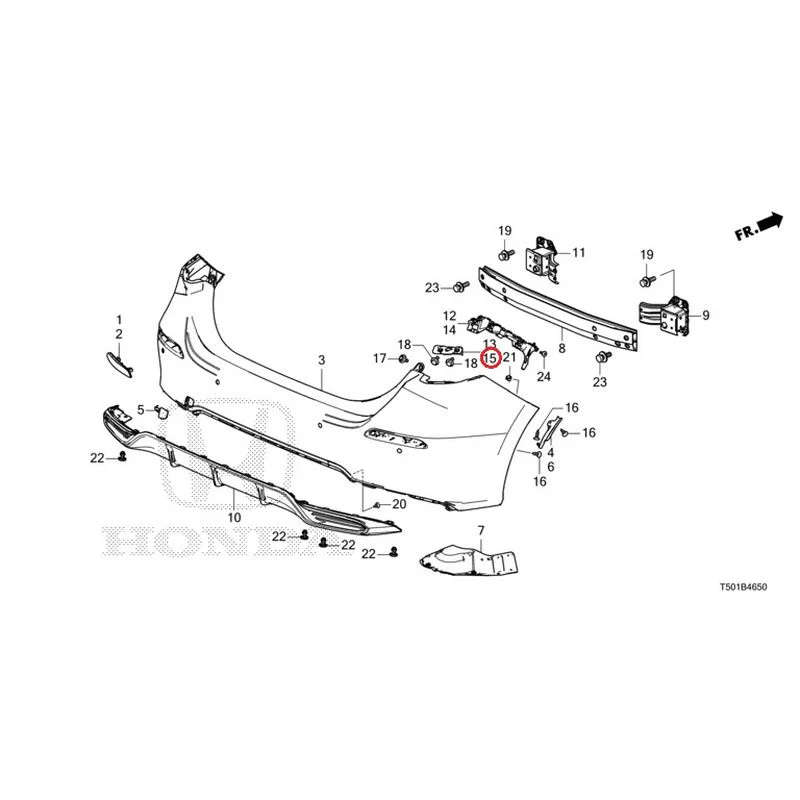 [NEW] JDM HONDA CIVIC FL4 2023 Rear Bumper GENUINE OEM - Image 24