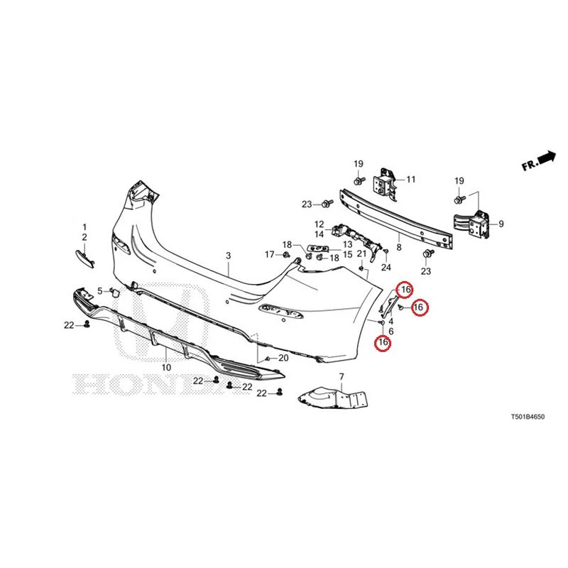 [NEW] JDM HONDA CIVIC FL4 2023 Rear Bumper GENUINE OEM - Image 25