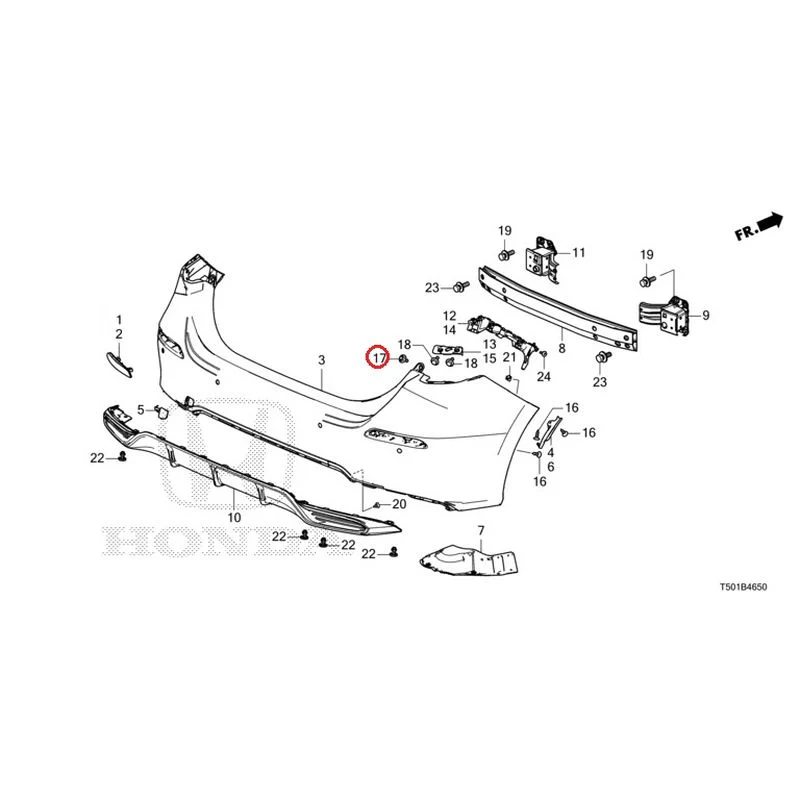[NEW] JDM HONDA CIVIC FL4 2023 Rear Bumper GENUINE OEM - Image 26