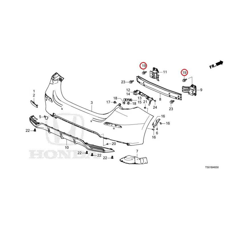 [NEW] JDM HONDA CIVIC FL4 2023 Rear Bumper GENUINE OEM - Image 28