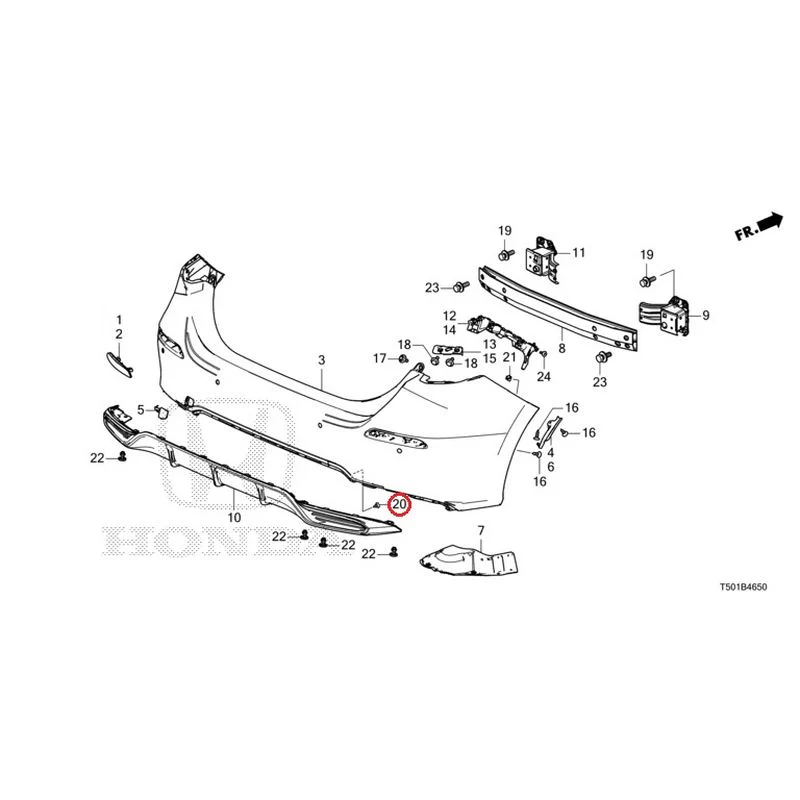 [NEW] JDM HONDA CIVIC FL4 2023 Rear Bumper GENUINE OEM - Image 29
