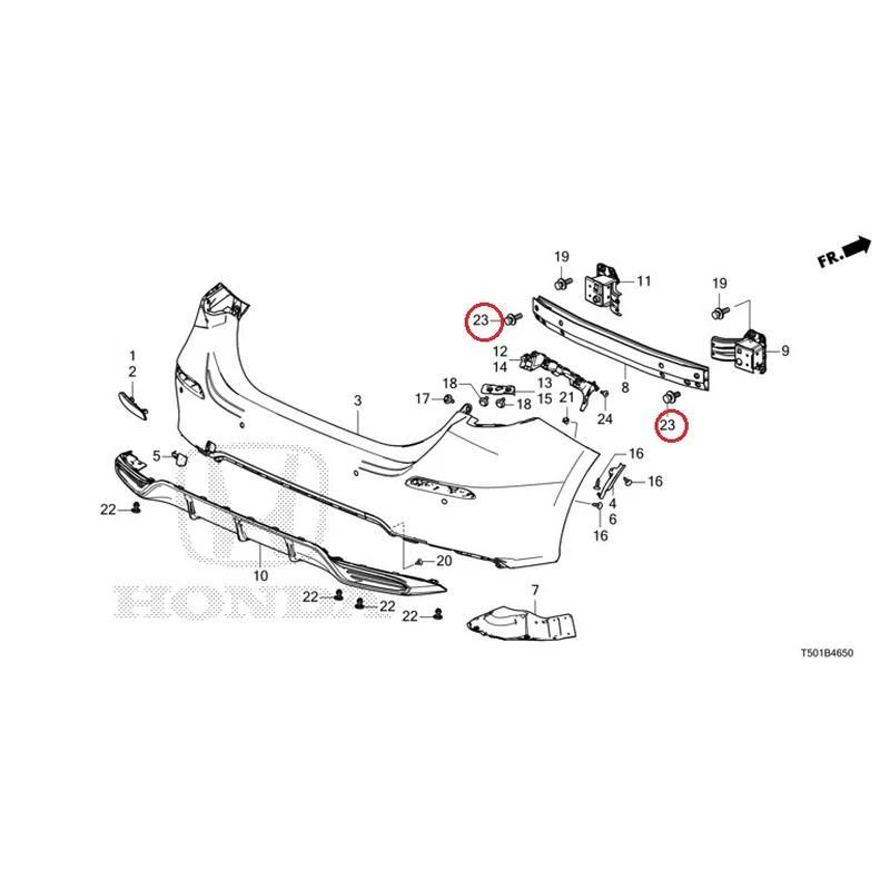 [NEW] JDM HONDA CIVIC FL4 2023 Rear Bumper GENUINE OEM - Image 32