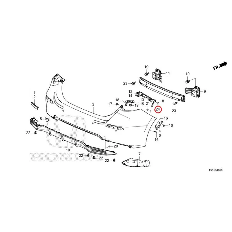 [NEW] JDM HONDA CIVIC FL4 2023 Rear Bumper GENUINE OEM - Image 33