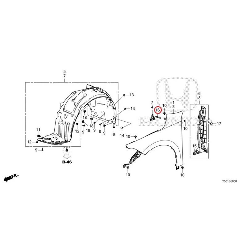 [NEW] JDM HONDA CIVIC FL4 2023 Front Fenders GENUINE OEM - Image 17