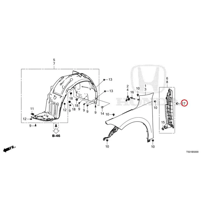 [NEW] JDM HONDA CIVIC FL4 2023 Front Fenders GENUINE OEM - Image 18
