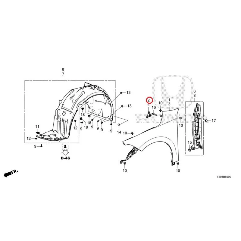 [NEW] JDM HONDA CIVIC FL4 2023 Front Fenders GENUINE OEM - Image 3