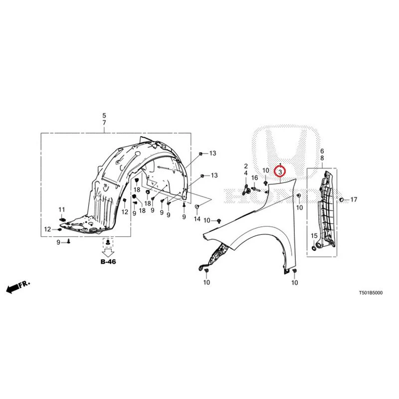 [NEW] JDM HONDA CIVIC FL4 2023 Front Fenders GENUINE OEM - Image 4