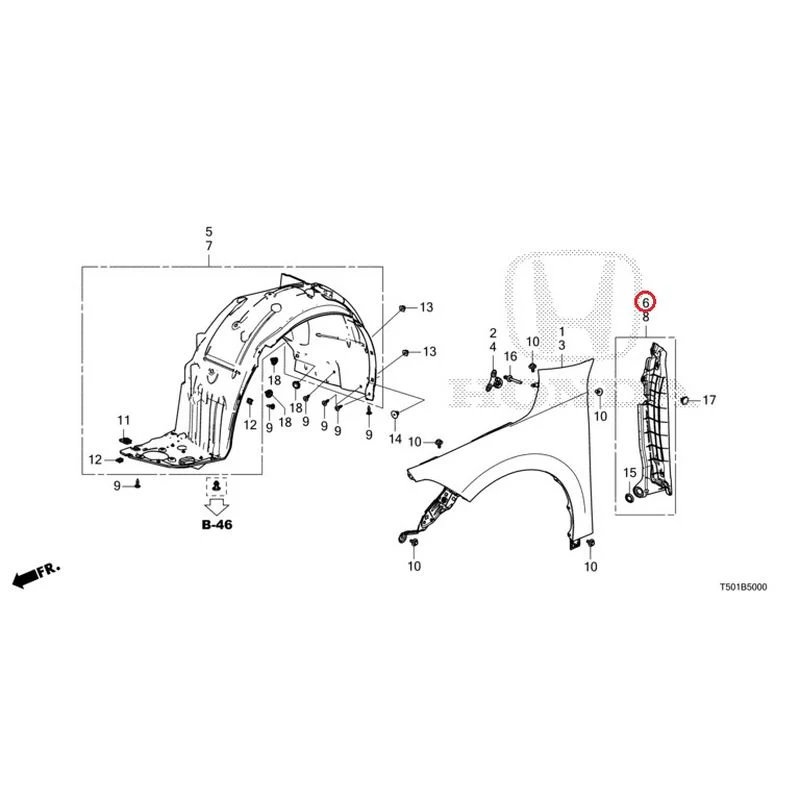 [NEW] JDM HONDA CIVIC FL4 2023 Front Fenders GENUINE OEM - Image 7