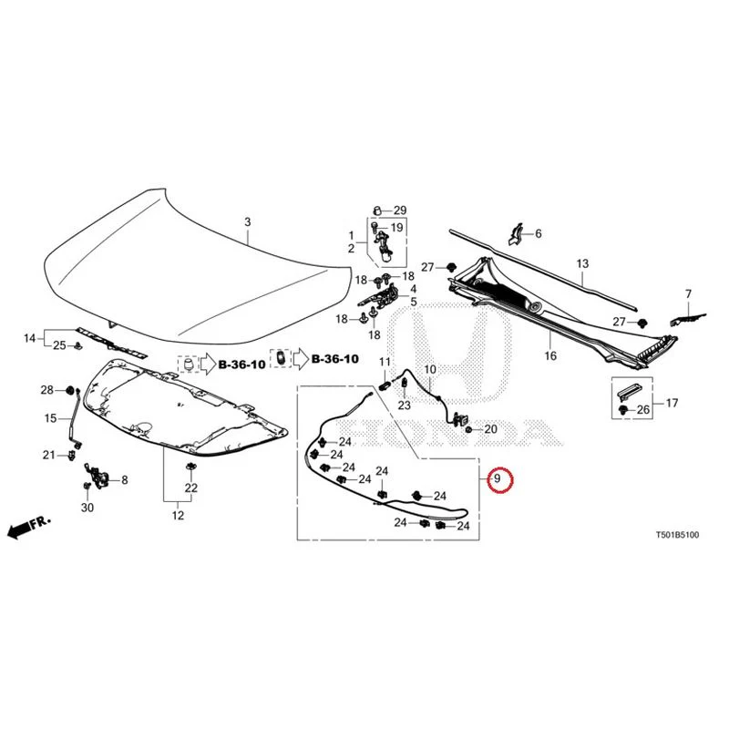 [NEW] JDM HONDA CIVIC FL4 2023 Hood GENUINE OEM - Image 10