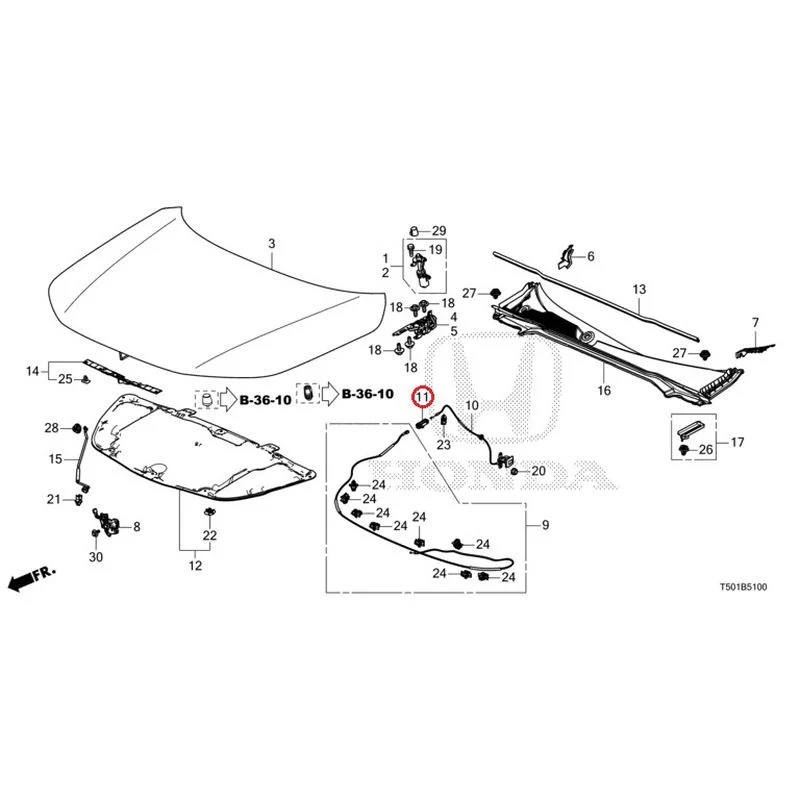 [NEW] JDM HONDA CIVIC FL4 2023 Hood GENUINE OEM - Image 12
