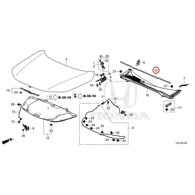 [NEW] JDM HONDA CIVIC FL4 2023 Hood GENUINE OEM - Image 14