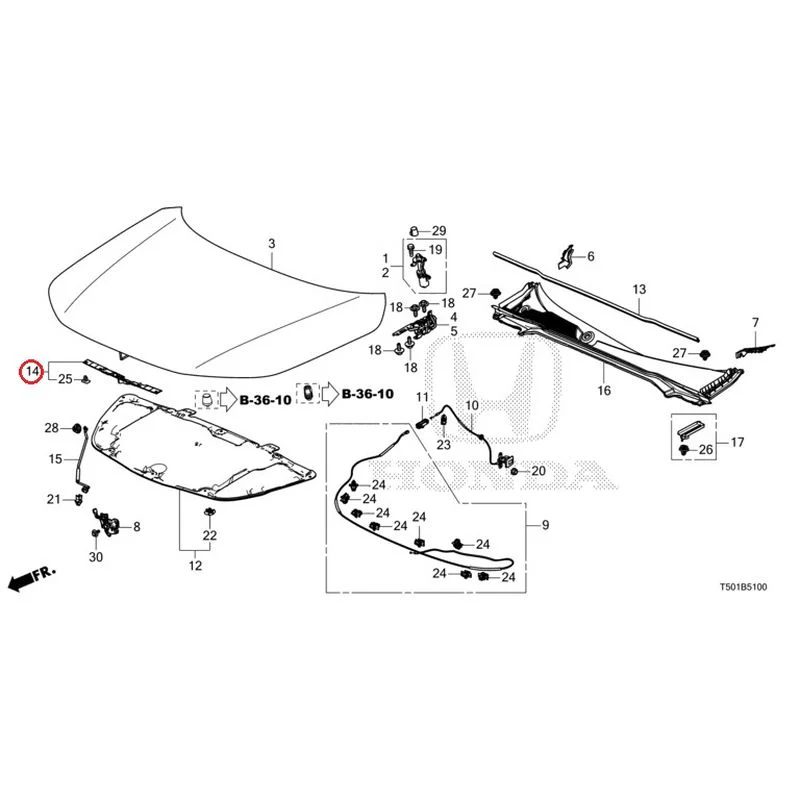 [NEW] JDM HONDA CIVIC FL4 2023 Hood GENUINE OEM - Image 15