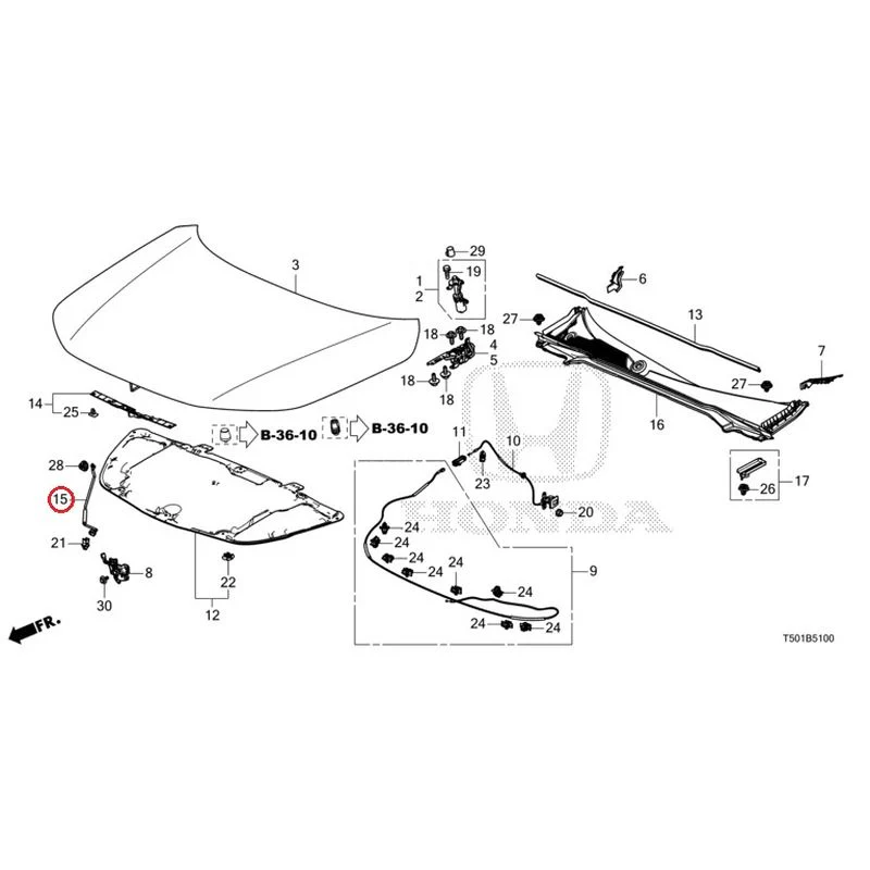 [NEW] JDM HONDA CIVIC FL4 2023 Hood GENUINE OEM - Image 16