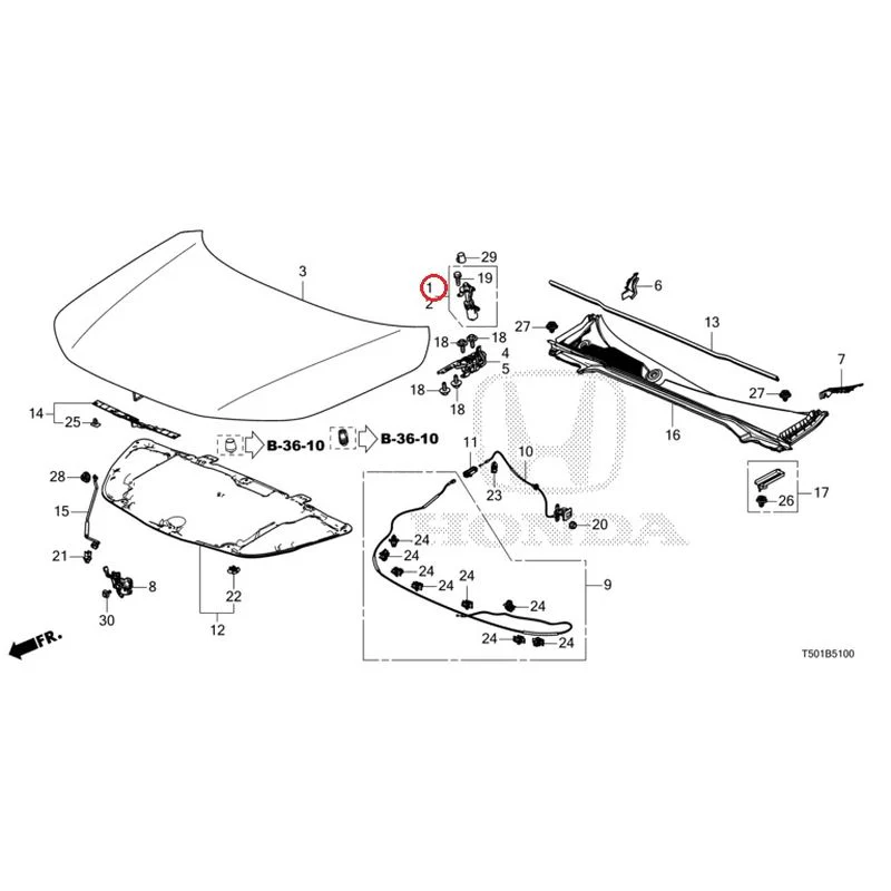[NEW] JDM HONDA CIVIC FL4 2023 Hood GENUINE OEM - Image 2