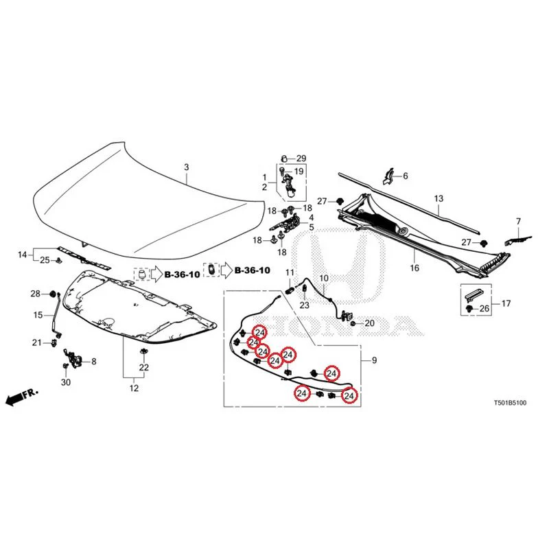 [NEW] JDM HONDA CIVIC FL4 2023 Hood GENUINE OEM - Image 25