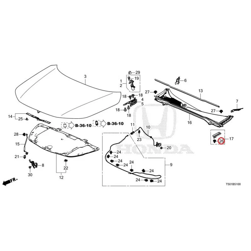[NEW] JDM HONDA CIVIC FL4 2023 Hood GENUINE OEM - Image 27