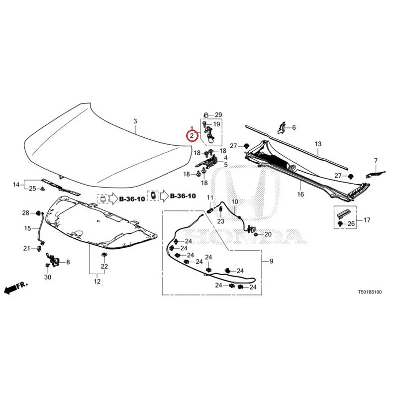 [NEW] JDM HONDA CIVIC FL4 2023 Hood GENUINE OEM - Image 3