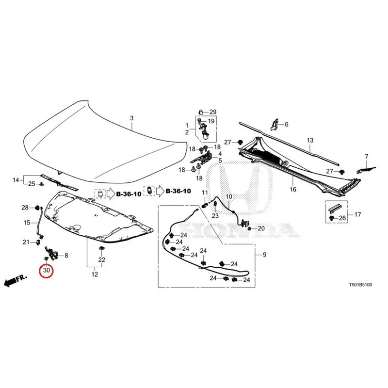 [NEW] JDM HONDA CIVIC FL4 2023 Hood GENUINE OEM - Image 31