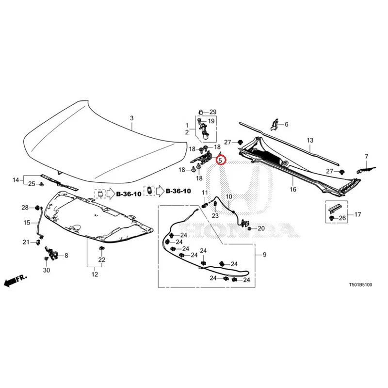 [NEW] JDM HONDA CIVIC FL4 2023 Hood GENUINE OEM - Image 6