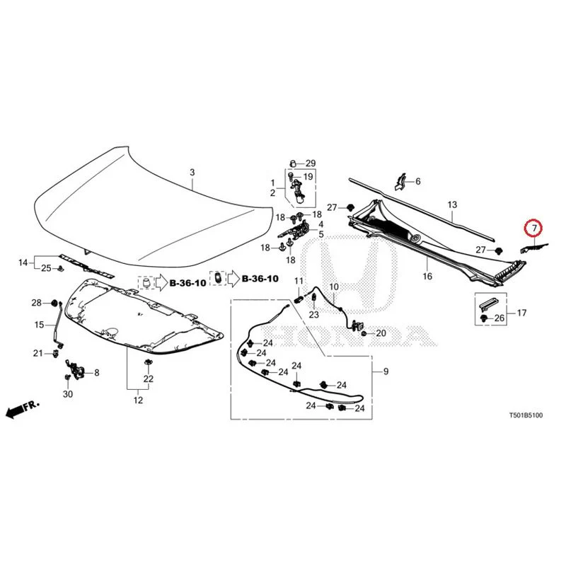 [NEW] JDM HONDA CIVIC FL4 2023 Hood GENUINE OEM - Image 8