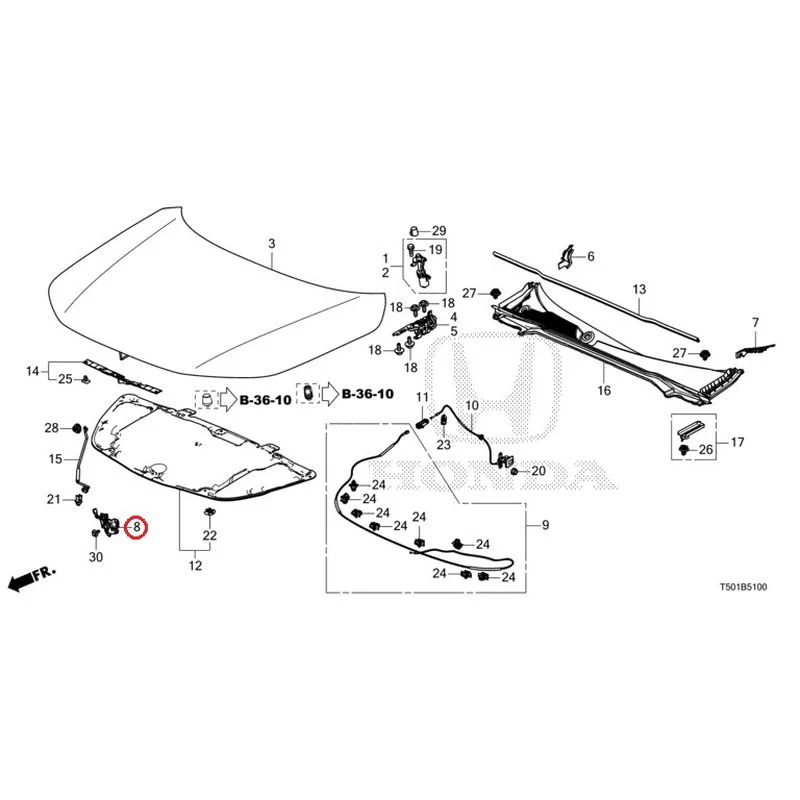 [NEW] JDM HONDA CIVIC FL4 2023 Hood GENUINE OEM - Image 9