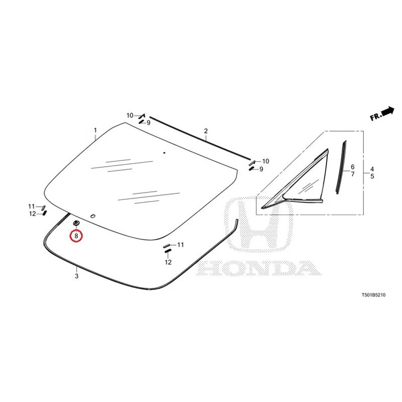 [NEW] JDM HONDA CIVIC FL4 2023 Rear Windshield Glass/Quarter Glass GENUINE OEM - Image 10