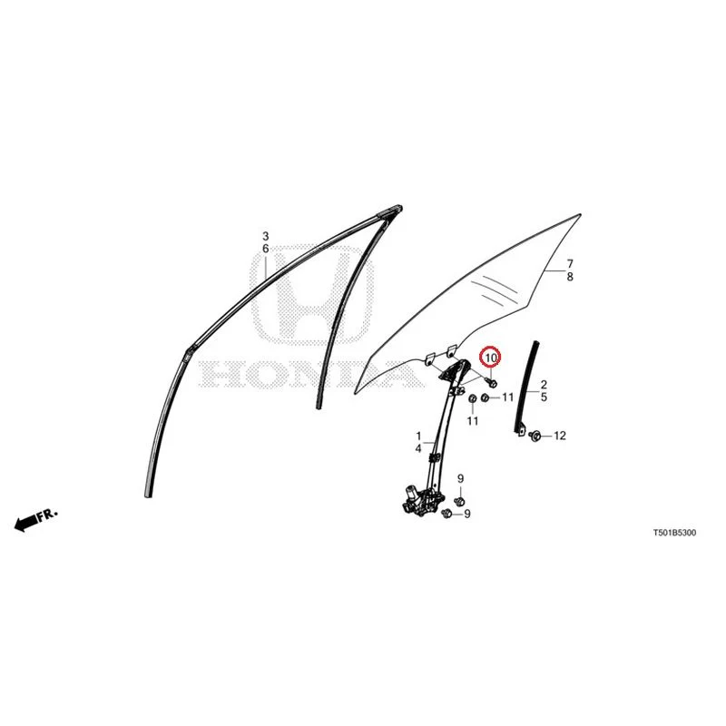 [NEW] JDM HONDA CIVIC FL4 2023 Front Door Glass/Door Regulator GENUINE OEM - Image 11
