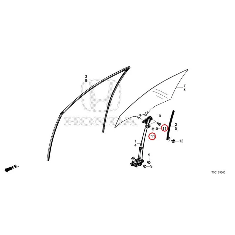 [NEW] JDM HONDA CIVIC FL4 2023 Front Door Glass/Door Regulator GENUINE OEM - Image 12
