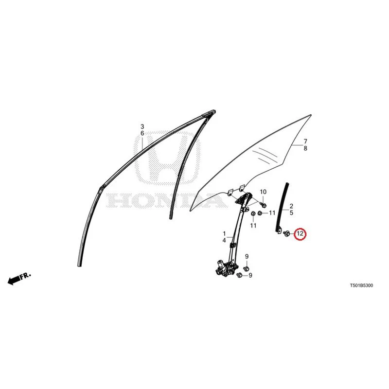 [NEW] JDM HONDA CIVIC FL4 2023 Front Door Glass/Door Regulator GENUINE OEM - Image 13