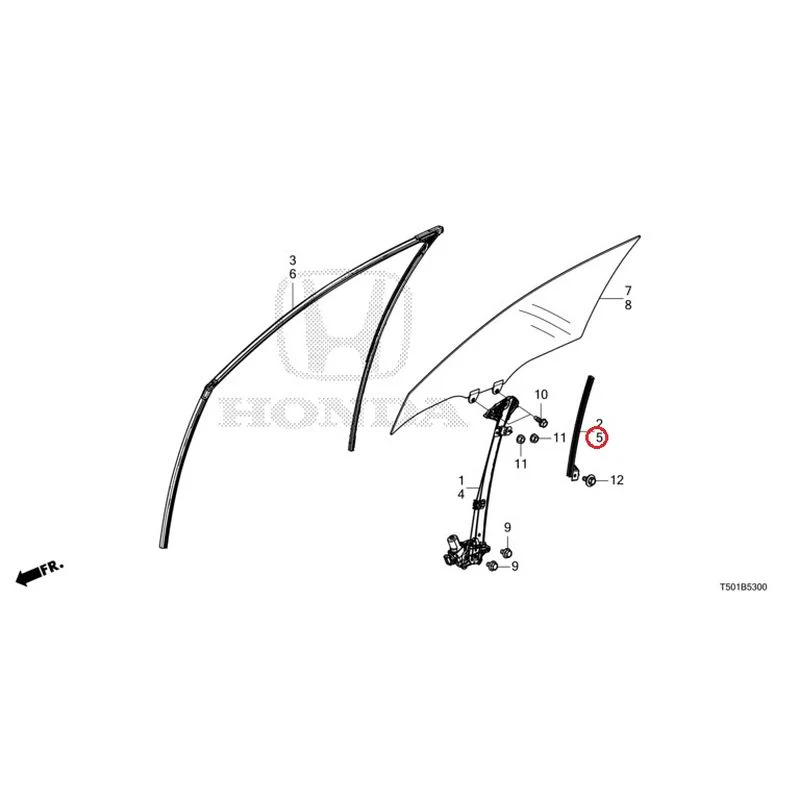 [NEW] JDM HONDA CIVIC FL4 2023 Front Door Glass/Door Regulator GENUINE OEM - Image 6