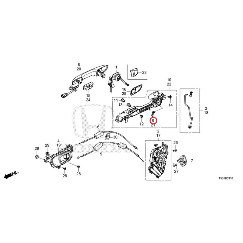 [NEW] JDM HONDA CIVIC FL4 2023 Front Door Locks/Outer Handles GENUINE OEM - Image 14