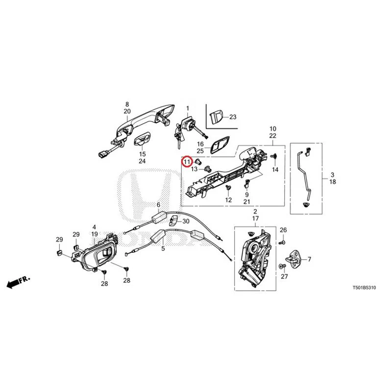 [NEW] JDM HONDA CIVIC FL4 2023 Front Door Locks/Outer Handles GENUINE OEM - Image 16