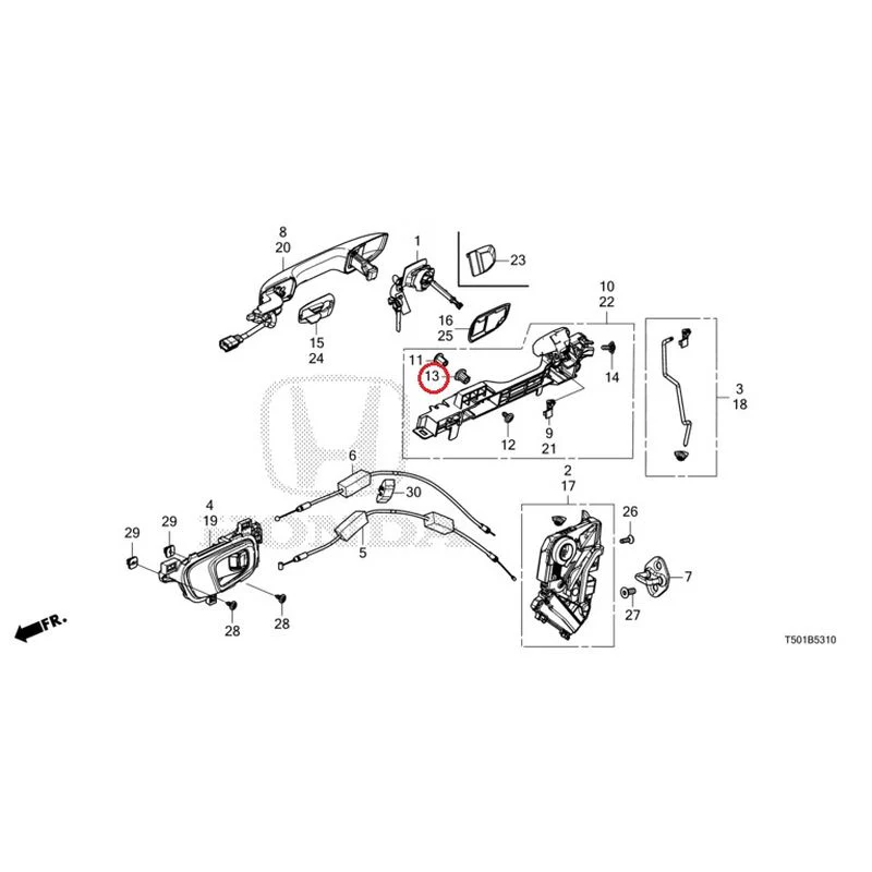 [NEW] JDM HONDA CIVIC FL4 2023 Front Door Locks/Outer Handles GENUINE OEM - Image 18
