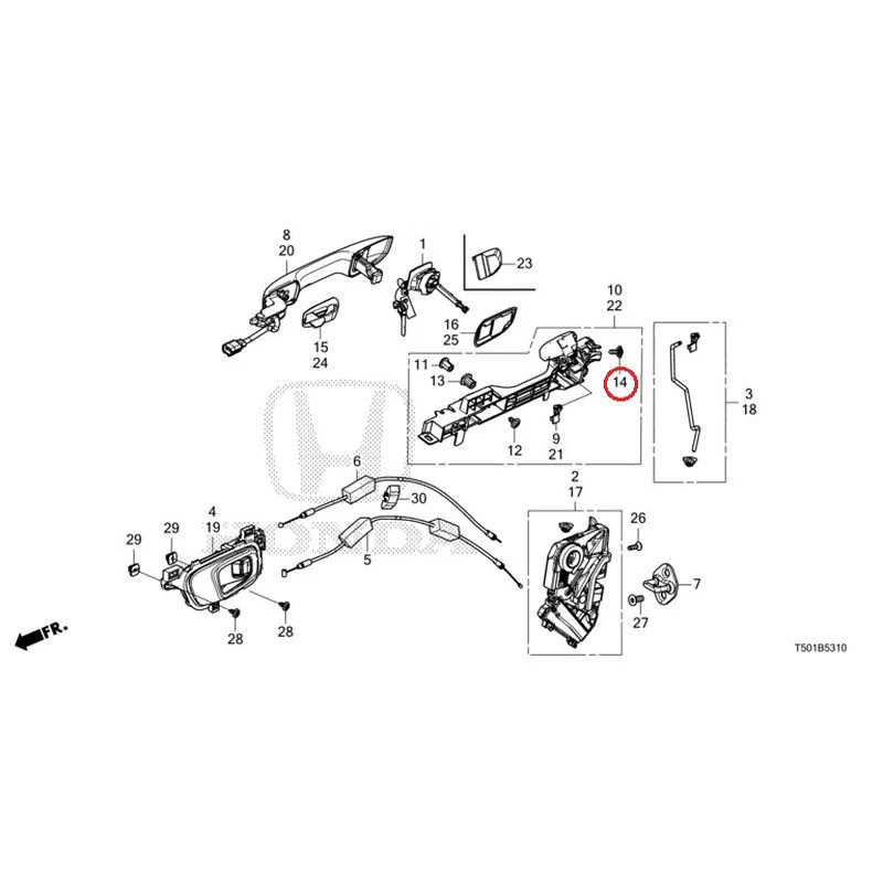 [NEW] JDM HONDA CIVIC FL4 2023 Front Door Locks/Outer Handles GENUINE OEM - Image 19