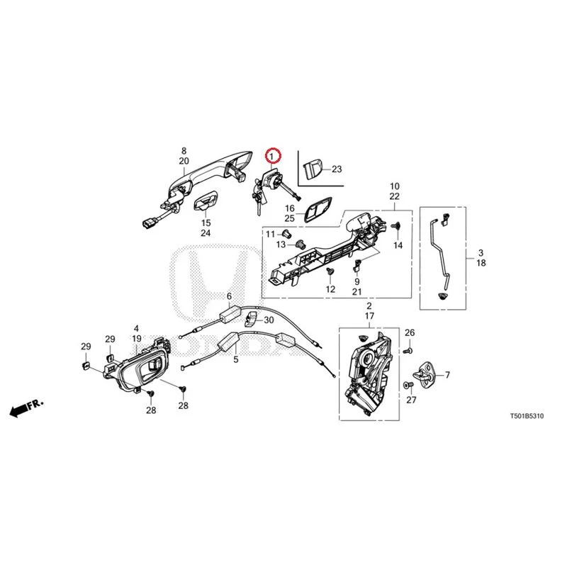 [NEW] JDM HONDA CIVIC FL4 2023 Front Door Locks/Outer Handles GENUINE OEM - Image 2