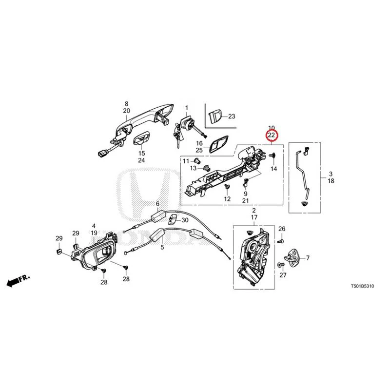 [NEW] JDM HONDA CIVIC FL4 2023 Front Door Locks/Outer Handles GENUINE OEM - Image 31