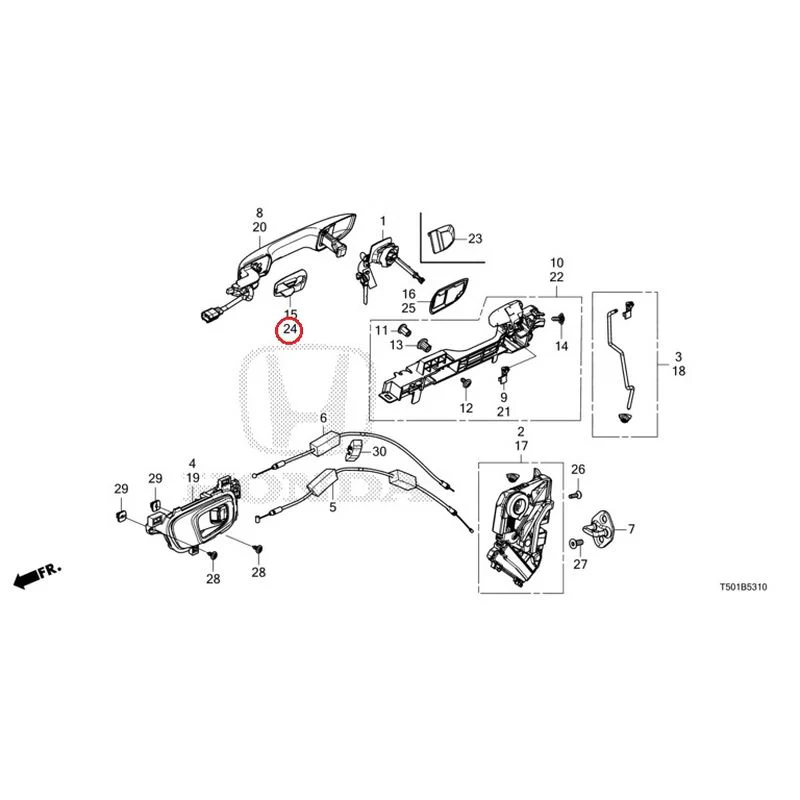 [NEW] JDM HONDA CIVIC FL4 2023 Front Door Locks/Outer Handles GENUINE OEM - Image 33