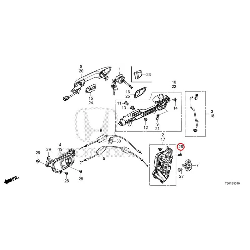 [NEW] JDM HONDA CIVIC FL4 2023 Front Door Locks/Outer Handles GENUINE OEM - Image 35