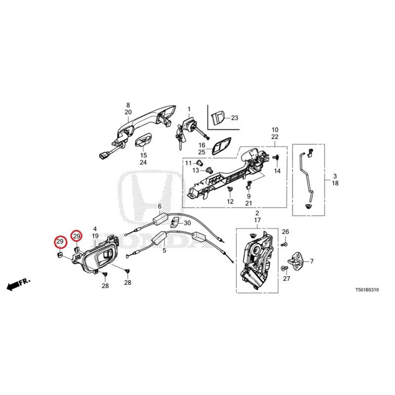 [NEW] JDM HONDA CIVIC FL4 2023 Front Door Locks/Outer Handles GENUINE OEM - Image 38