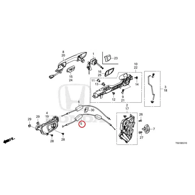 [NEW] JDM HONDA CIVIC FL4 2023 Front Door Locks/Outer Handles GENUINE OEM - Image 6