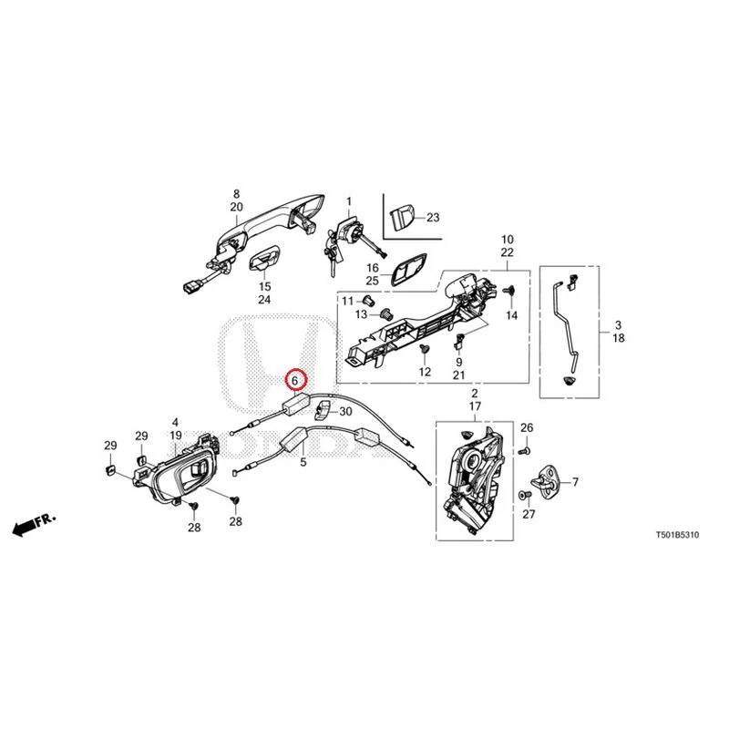 [NEW] JDM HONDA CIVIC FL4 2023 Front Door Locks/Outer Handles GENUINE OEM - Image 7