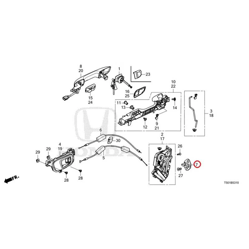 [NEW] JDM HONDA CIVIC FL4 2023 Front Door Locks/Outer Handles GENUINE OEM - Image 8