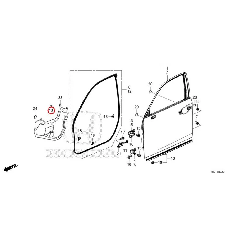[NEW] JDM HONDA CIVIC FL4 2023 Front Door Panel GENUINE OEM - Image 14