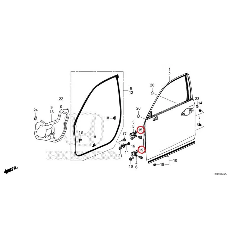 [NEW] JDM HONDA CIVIC FL4 2023 Front Door Panel GENUINE OEM - Image 16